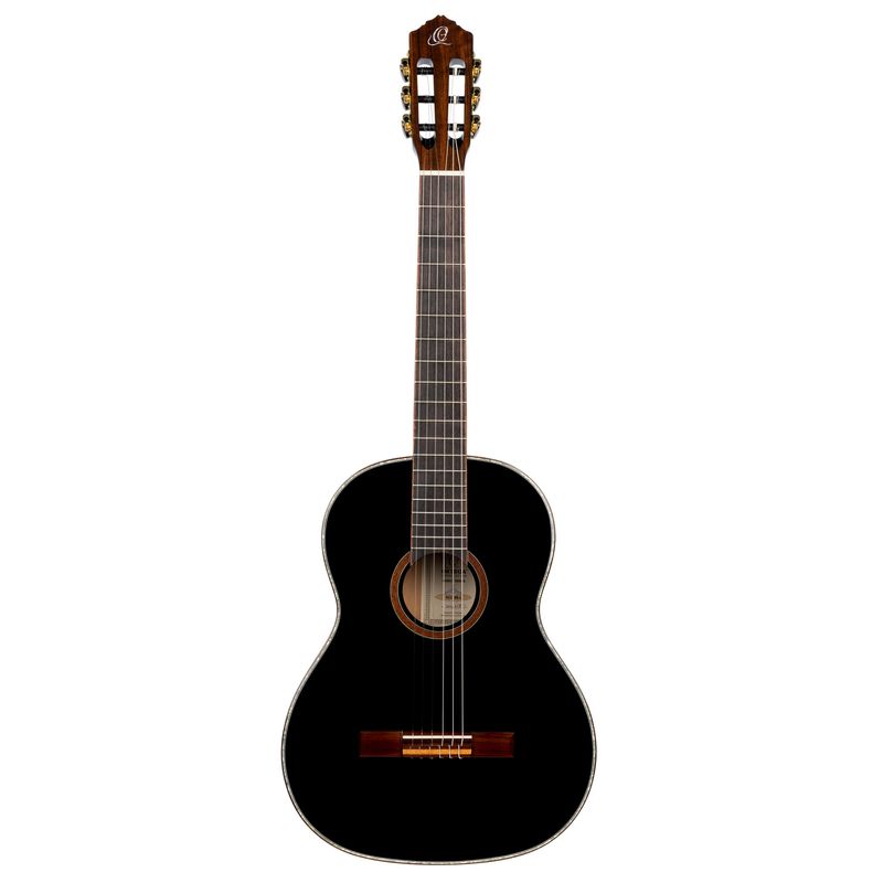 Ortega R221BK-L Klassisk gitar 4/4 Size, Gloss Black, Left