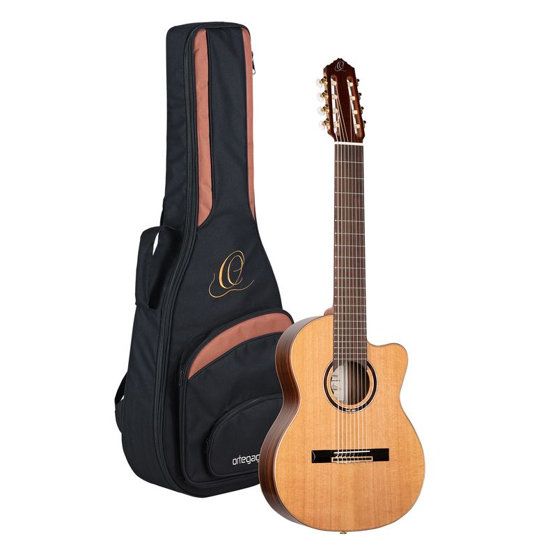 Ortega RCE159RW-8 Klassisk gitar 8-strängad, med mik.
