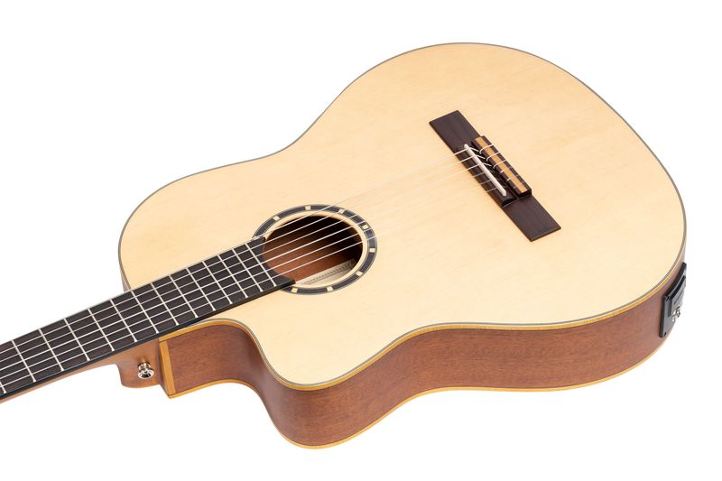 Ortega RCE125SN-L Klassisk gitar 4/4 Size, med mik, Thin, Slim Neck, Left
