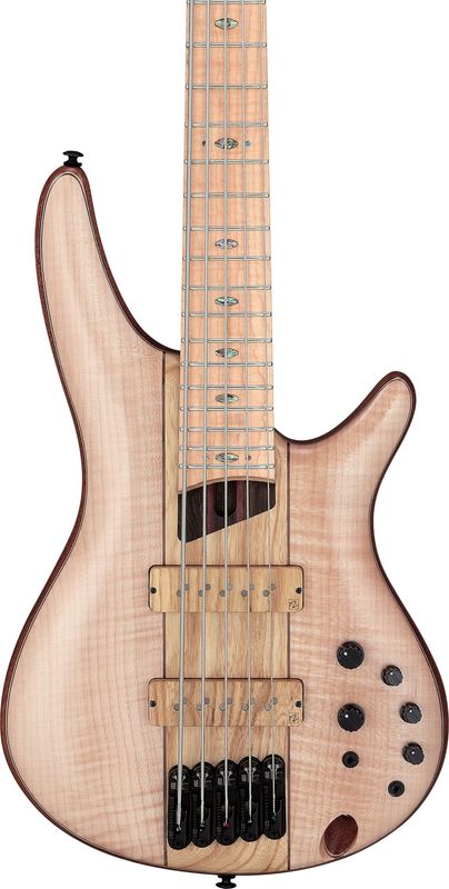 Ibanez SR5FMDX2-NTL Elbas med gigbag, Premium 5-str.