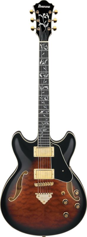 Ibanez AS93QMSP-DBS Elgitar gitar, Artcore Expressionist