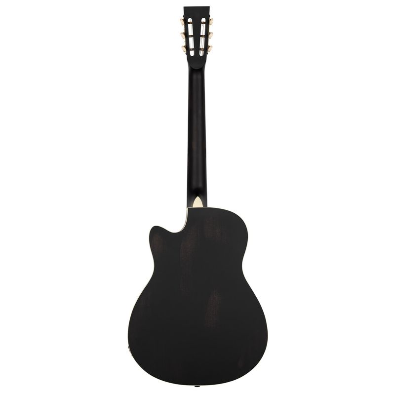 Ortega RRG40CE-DBK Resonator gitar, Americana Series, Cutaway, Satin Black