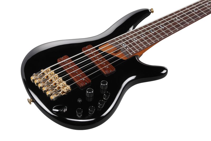 Ibanez SR3506-BK Elbas med Hardcase, Prestige 6-str.