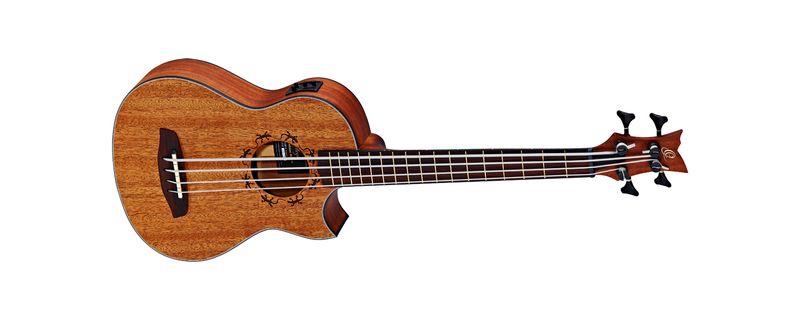 Ortega LIZZY-PRO Akustisk bas med mik, Lined Fretless