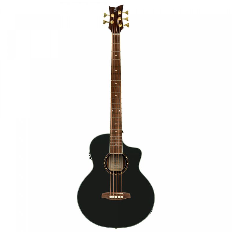 Ortega D8CE-5 5-strängad Akustisk bas med mik, Cutaway, Gloss Black