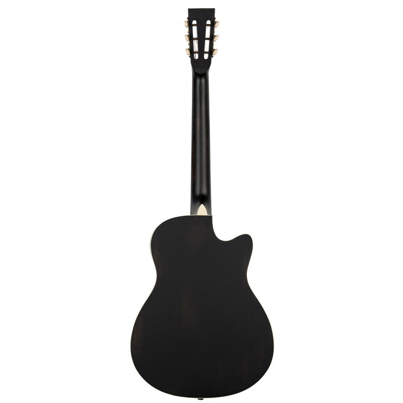 Ortega RRG40CE-DBK-L Resonator gitar Left Americana Series, Cutaway, Satin Black