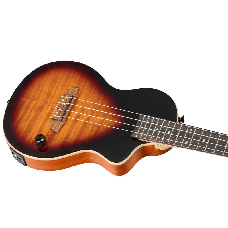 Ortega NEO-U-TSB Tenor ukulele med mik, Solid body