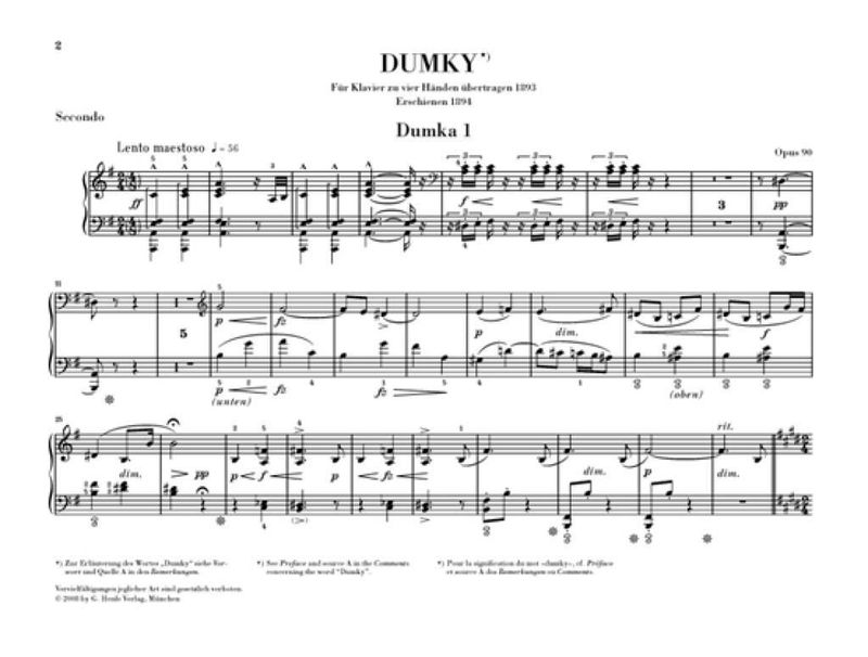 Antonín Dvořák - Dumky - Piano Trio Op.90