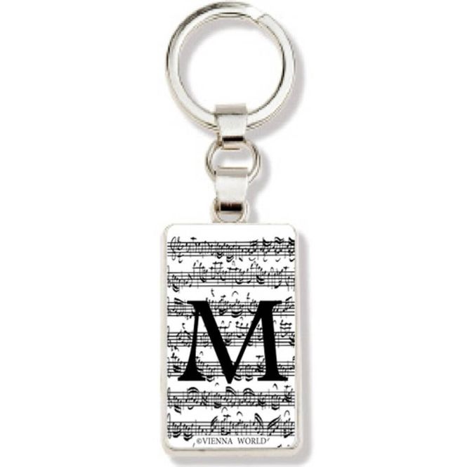Hovedbilde Keyring Letter M white