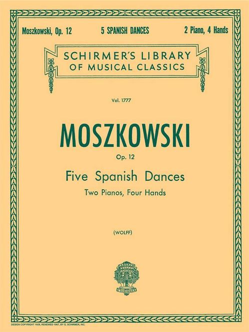 Hovedbilde Moritz Moszkowski - 5 Spanish Dances, Op. 12