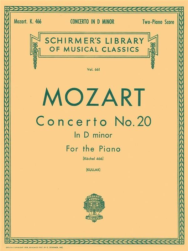 Wolfgang Amadeus Mozart - Concerto No. 20 in D Minor, K.466