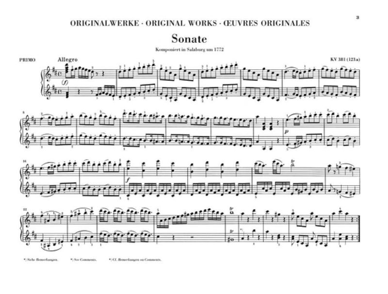 Wolfgang Amadeus Mozart - Works For Piano Four-Hands