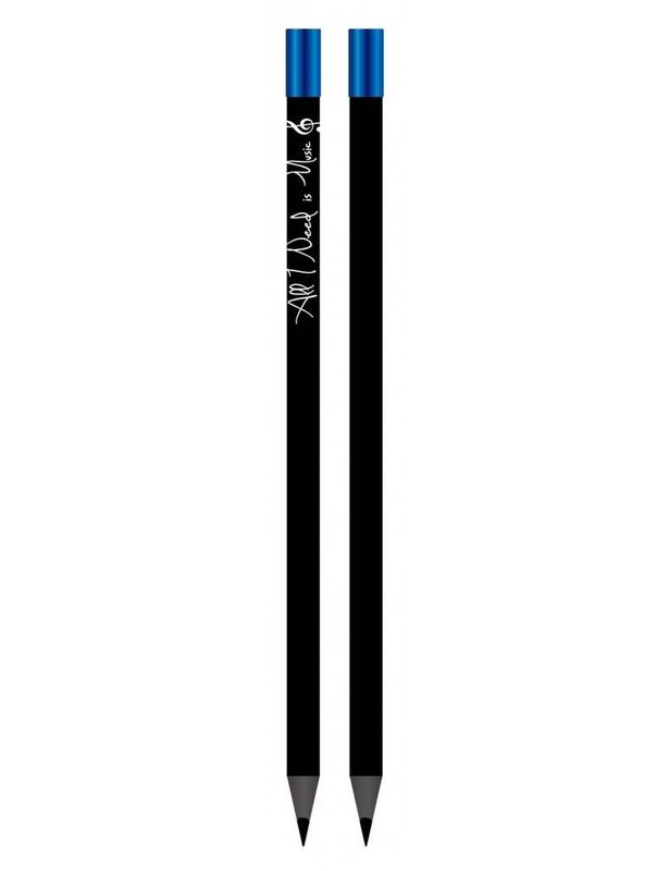 Pencil All I Need is Music black/blue