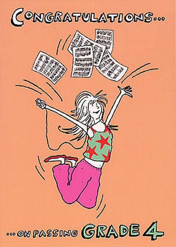 Music Gallery: Congratulations Card-Grade 4 (Girl)