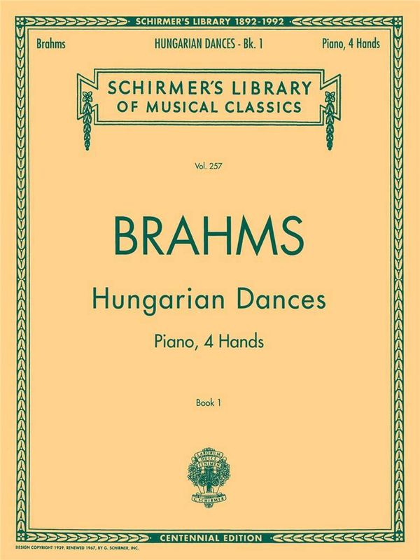 Johannes Brahms - Hungarian Dances - Book I