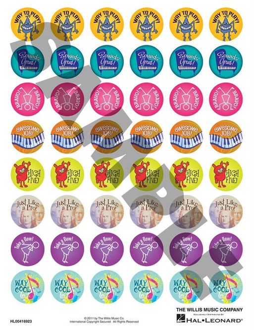 Hovedbilde Piano Achievement Stickers