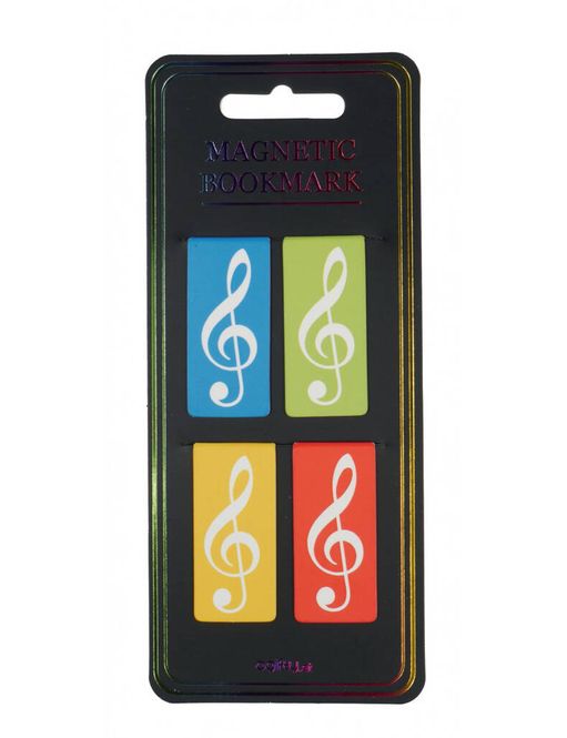 Hovedbilde Magnetic bookmark g-clef colourful