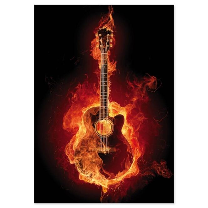 Hovedbilde Postcard Fire Guitar (10 pcs)