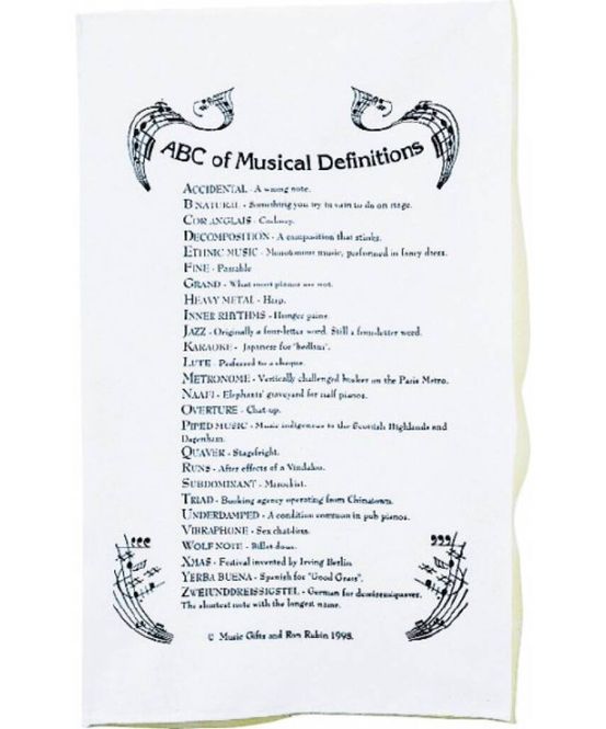 Hovedbilde Tea Towel ABC Of Music