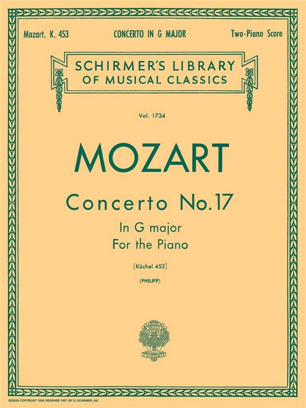 Wolfgang Amadeus Mozart - Concerto No. 17 in G KV453