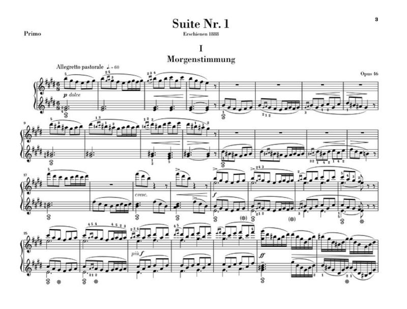 Edvard Grieg - Peer Gynt Suites - Version For Piano Four-Hands