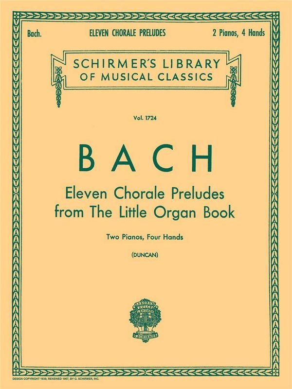 Johann Sebastian Bach - 11 Chorale Preludes From 'Orgelbuchlein'
