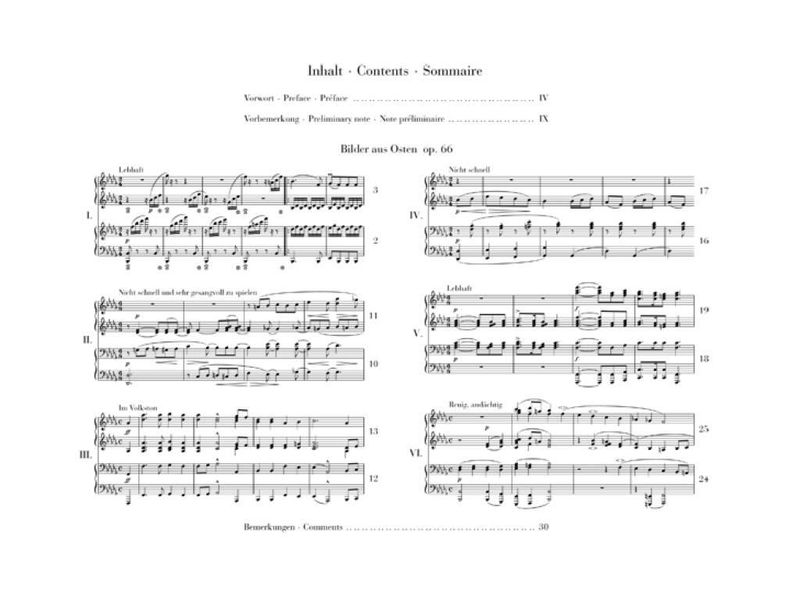Robert Schumann - Bilder aus Osten op. 66