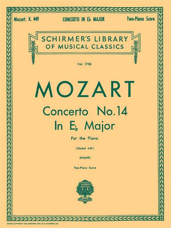 Wolfgang Amadeus Mozart - Concerto No. 14 in Eb, K.449
