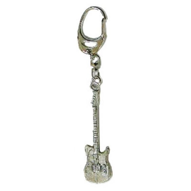 Hovedbilde Pewter Keyring Electric Guitar (T Style)