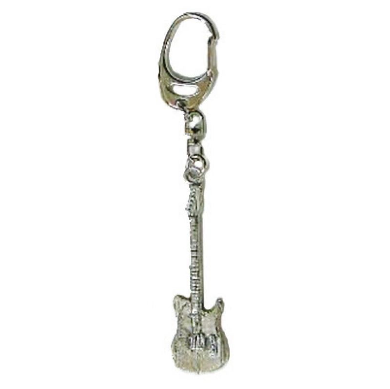 Pewter Keyring Electric Guitar (T Style)