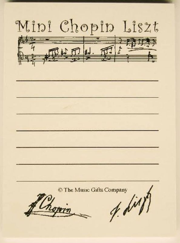 Mini Chopin Liszt Sticky Pad