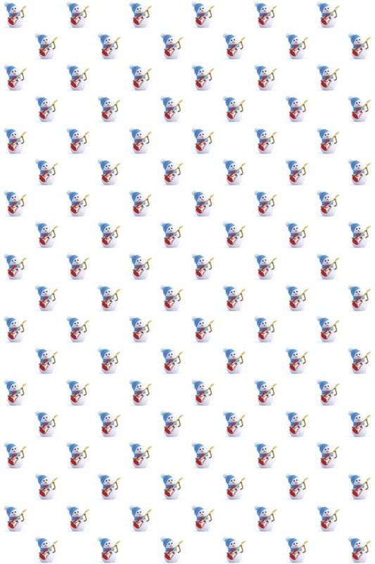 Wrapping Paper - Snowman Theme