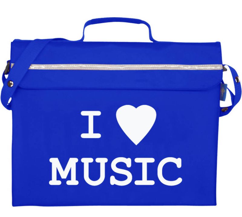 Primo Music Bag - I Love Music (Royal Blue)