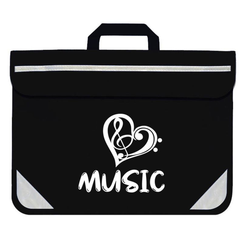 Duo Music Bag - Heart (Black)