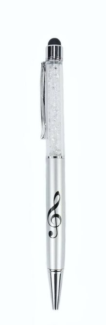 Hovedbilde Stylus Pen g-clef silver/crystal