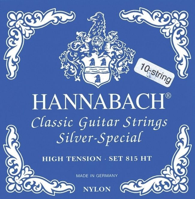 Hovedbilde Hannabach Strings for classic guitar Serie 815 Hig Tension for 8/10 string guitar Silver special D/7