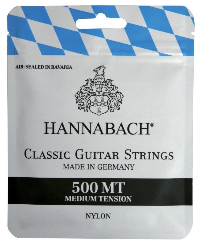 Hannabach Strings for classic guitar Series 500 Medium Tension Set medium
