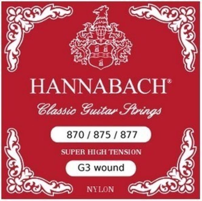 Hovedbilde Hannabach Strings for classic guitar G/3 Nylon ...