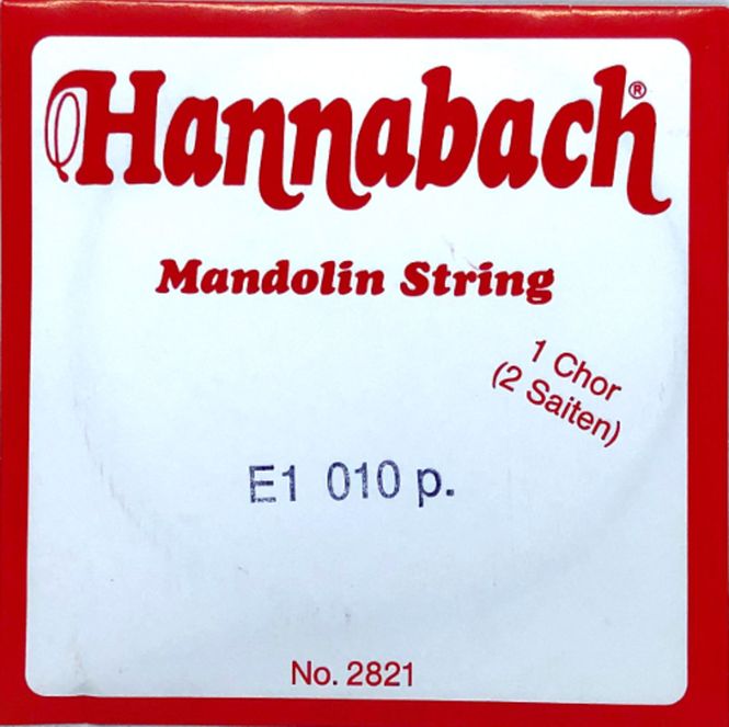 Hovedbilde Hannabach Strings for mandolin E .010