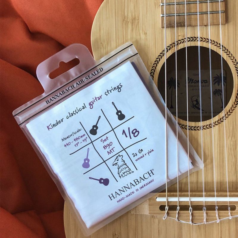 Hannabach Strings for classic guitar Serie 890 1/8 guitar for children Duel: 44-48 cm G3W