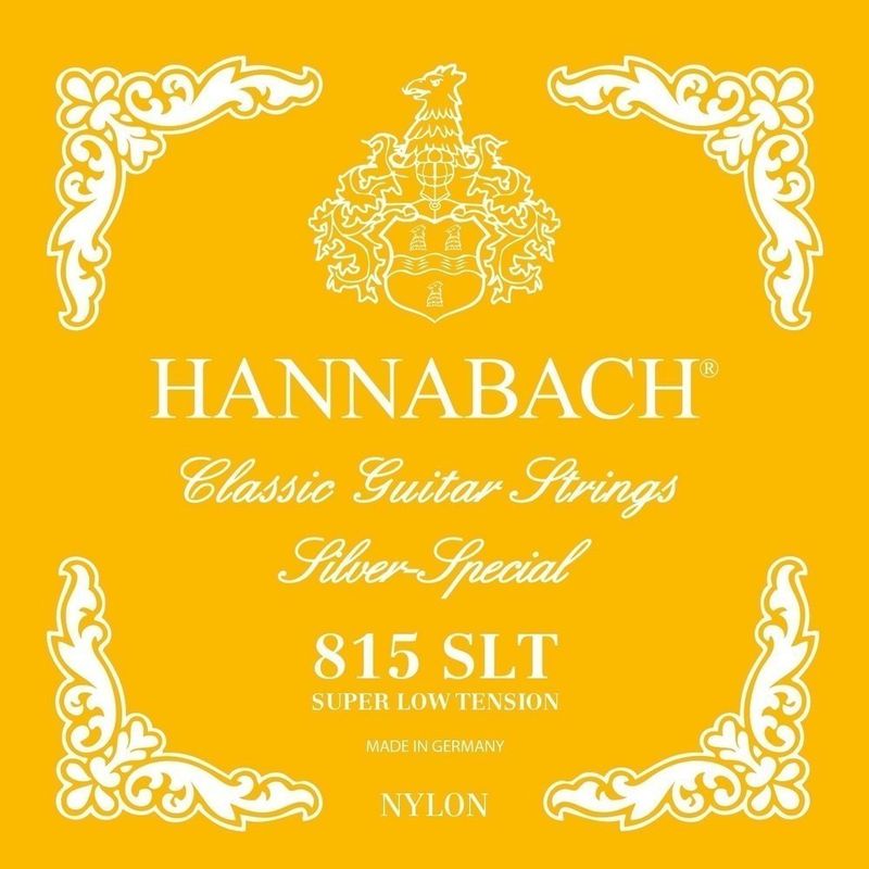 Hannabach Strings for classic guitar Serie 815 Super Low Tension Silver special Set super low