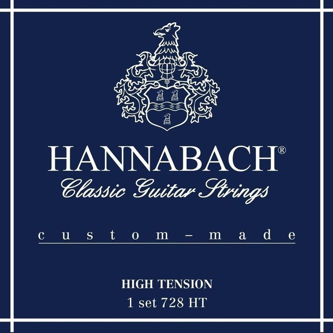 Hovedbilde Hannabach Strings for classic guitar Series 728 High Tension Custom Made 3er Discant high