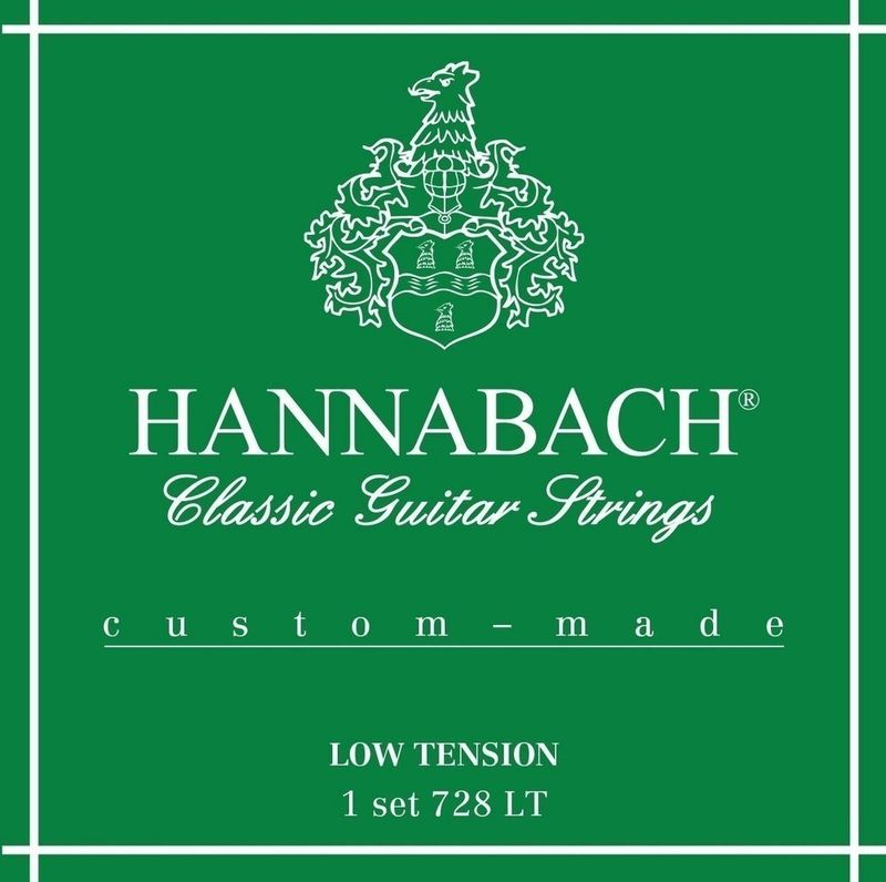 Hannabach Strings for classic guitar Series 728 Low Tension Custom Made Set low tension