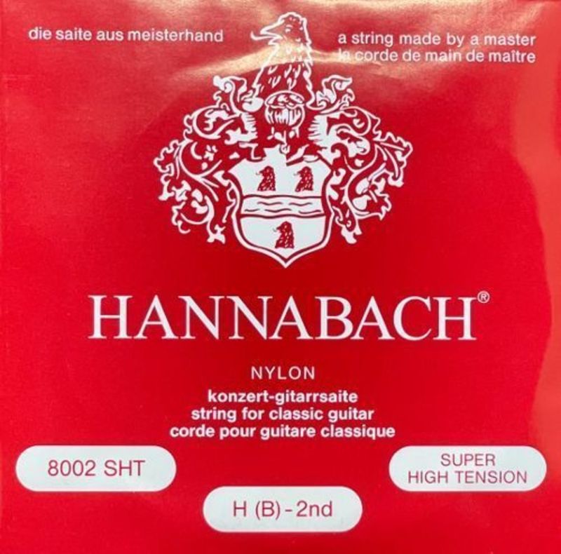 Hannabach Strings for classic guitar Serie 800 Super High Tension Silver plated H/B2