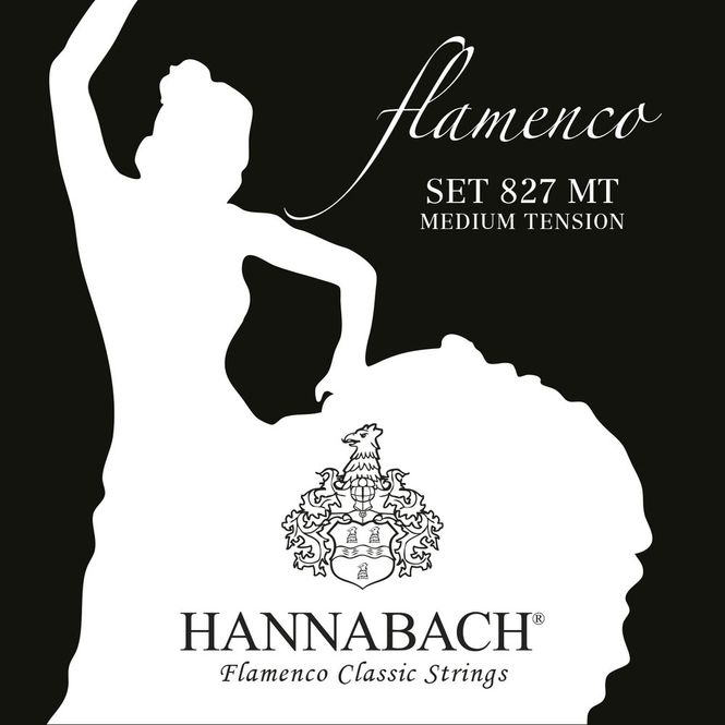 Hovedbilde Hannabach Strings for classic guitar Serie 827 Medium Tension Flamenco Set medium