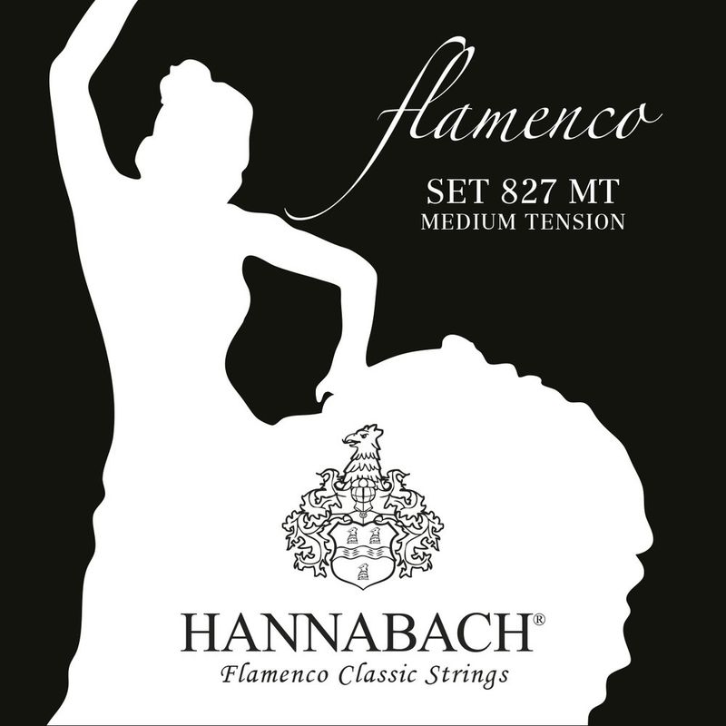 Hannabach Strings for classic guitar Serie 827 Medium Tension Flamenco Set medium