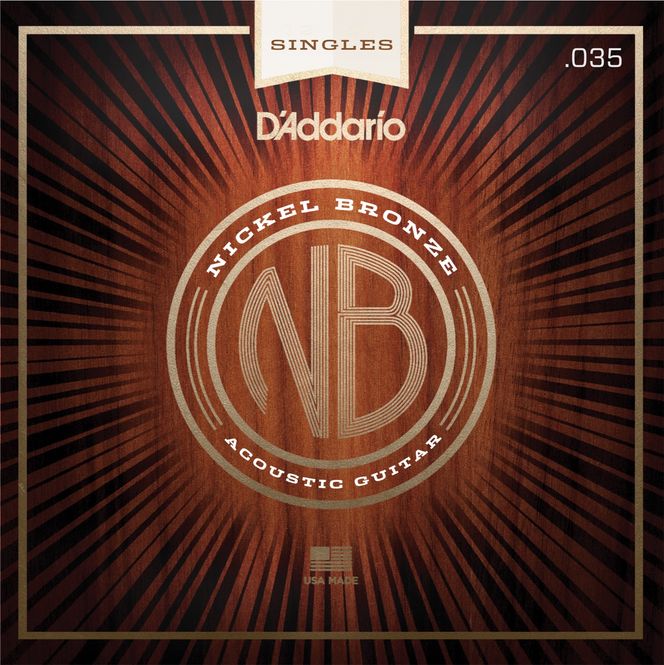 Hovedbilde D'Addario NB035 Gitarsträng Nickel Bronze Wound ...