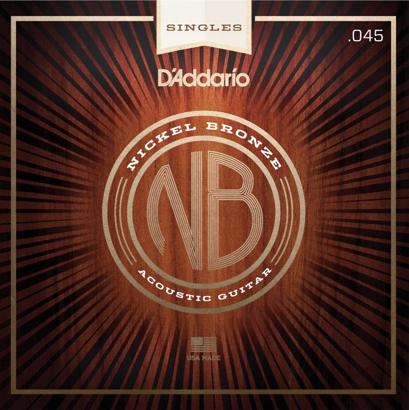 D'Addario NB045 Gitarsträng Nickel Bronze Wound 045