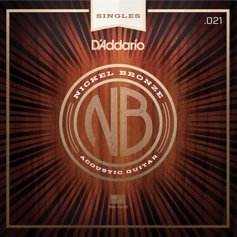 D'Addario NB021 Gitarsträng Nickel Bronze Wound 021