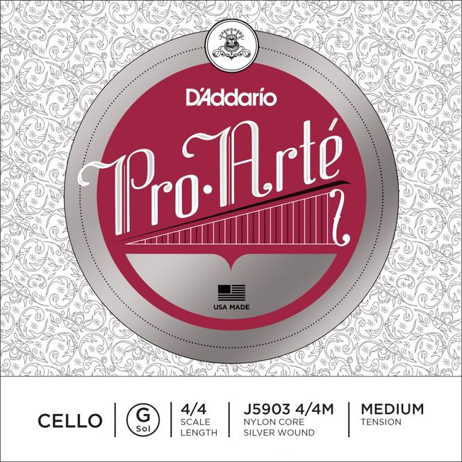 Hovedbilde Daddario Orchestral J5903 4/4M Pro Arte Cello G 4/4 /Medium Tension